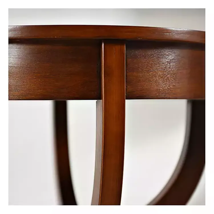 Kirklands Home Leila Round Cherry Accent Table Brown Best
