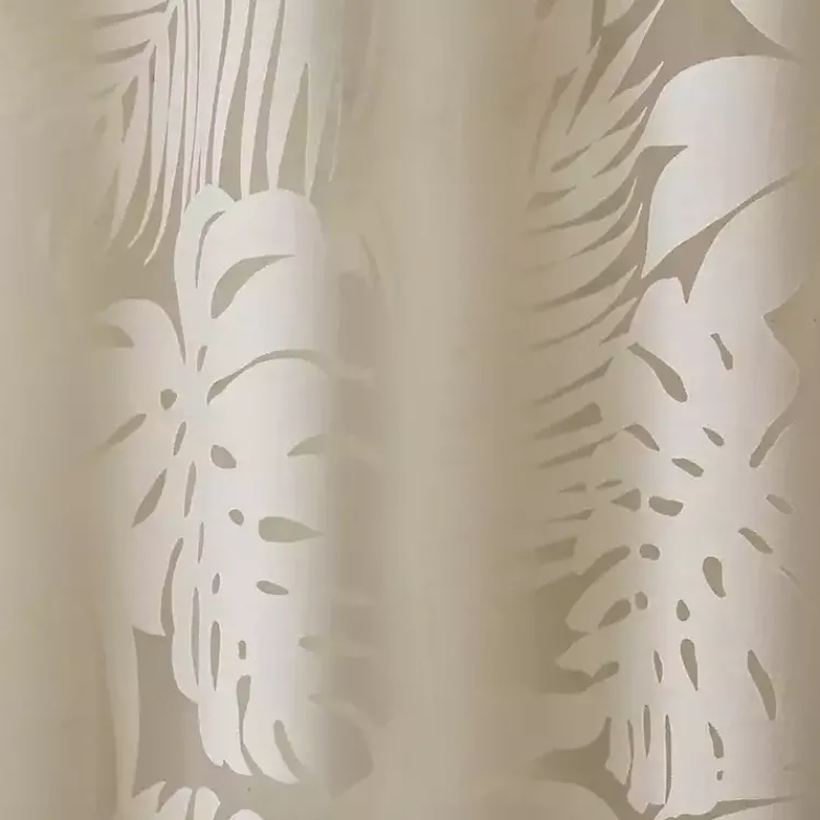 Kirklands Home Leilani Palm Leaf Curtain Panel, 84 in. Tan Discount