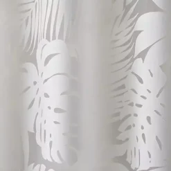 Kirklands Home Leilani Palm Leaf Curtain Panel, 84 in. White Best