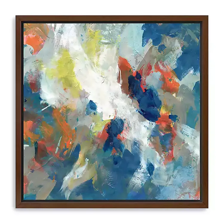 Kirklands Home Levee Framed Giclee Canvas Art Print Blue Outlet