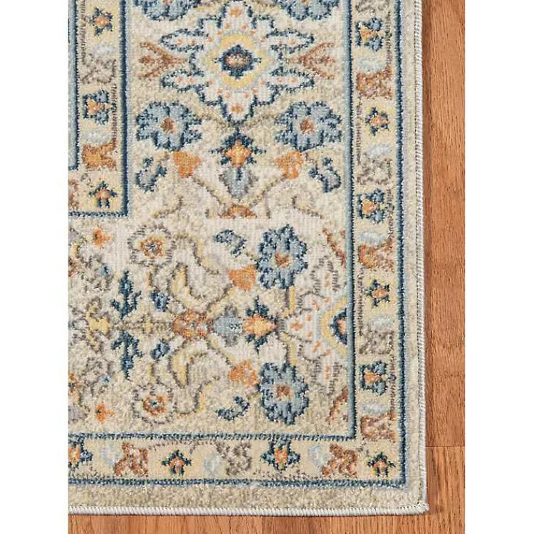 Kirklands Home Light Beige Bohemian Area Rug, 5x7 Tan New