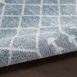 Kirklands Home Light Moroccan Washable Runner, 2x10 Blue Discount