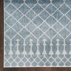 Kirklands Home Light Moroccan Washable Runner, 2x12 Blue Discount