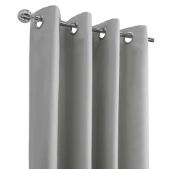 Kirklands Home Light Alpine Blackout Curtain Panel, 63 in. Gray Sale