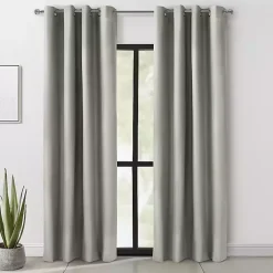 Kirklands Home Light Alpine Blackout Curtain Panel, 84 in. Gray Clearance