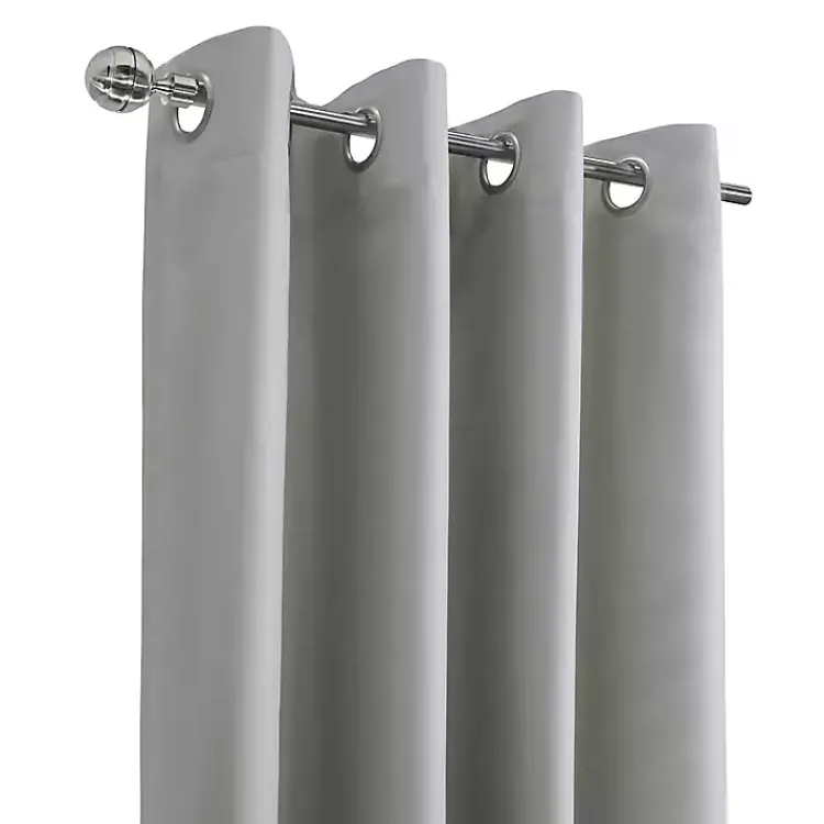 Kirklands Home Light Alpine Blackout Curtain Panel, 84 in. Gray Clearance