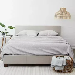 Kirklands Home Light Chambray 4-Pc. King Bed Sheet Set Gray Outlet