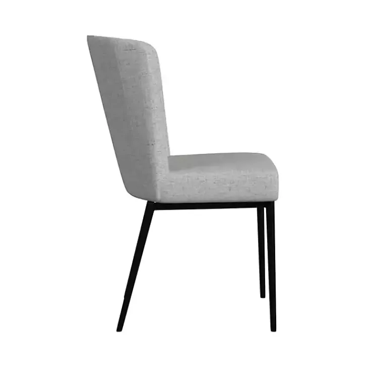 Kirklands Home Light Channel Back Dining Chairs, Set of 2 Gray Discount