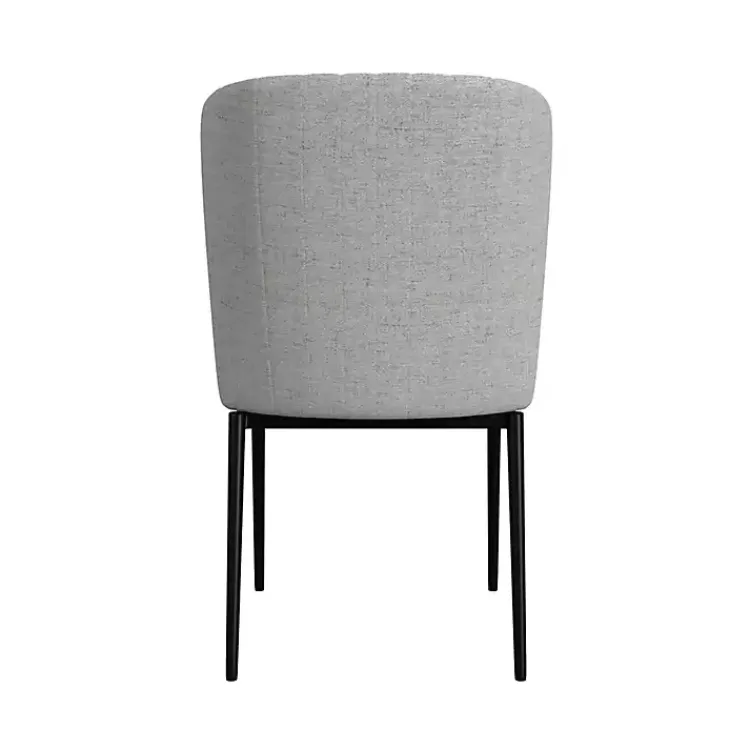 Kirklands Home Light Channel Back Dining Chairs, Set of 2 Gray Discount
