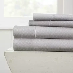 Kirklands Home Light Hearts 4-pc. Queen Sheet Set Gray Online