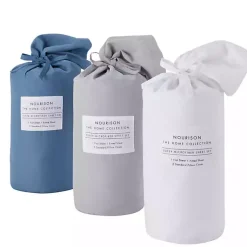 Kirklands Home Light Microfiber 4-pc. Queen Sheet Set Gray Outlet
