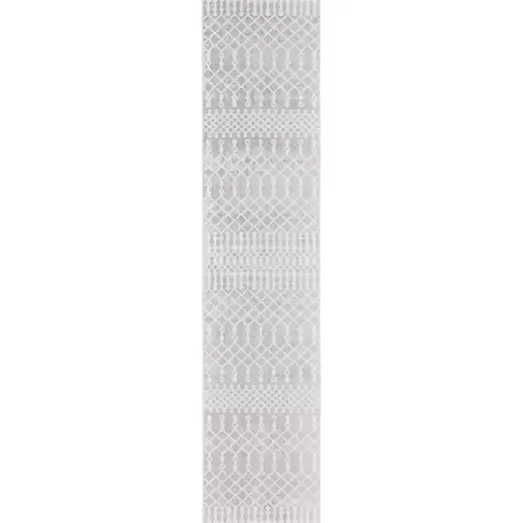Kirklands Home Light Moroccan Washable Runner, 2x8 Gray Discount