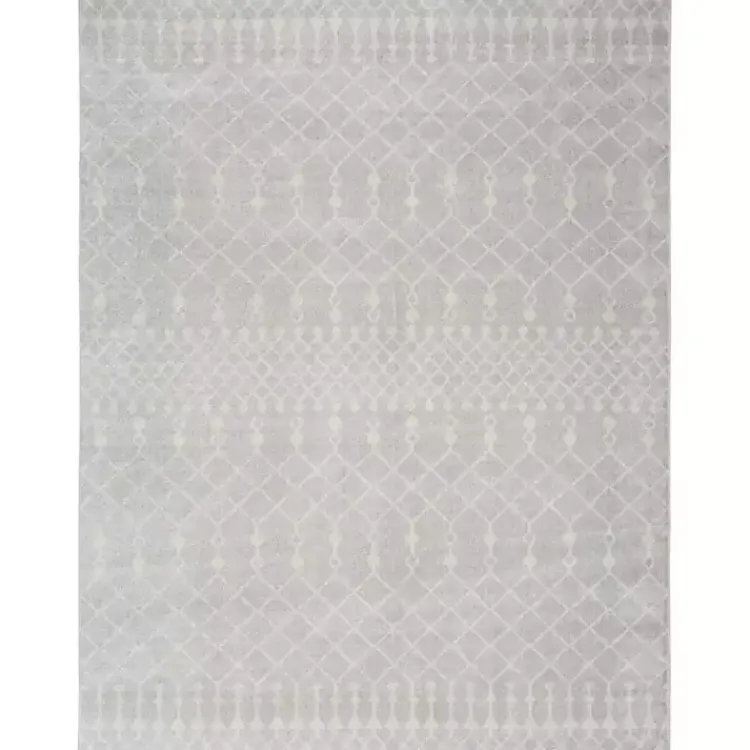 Kirklands Home Light Moroccan Washable Area Rug, 5x7 Gray Online