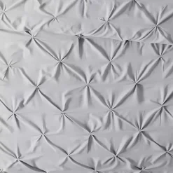 Kirklands Home Light Soft Pinched 3-pc. King Duvet Cover Set Gray Hot