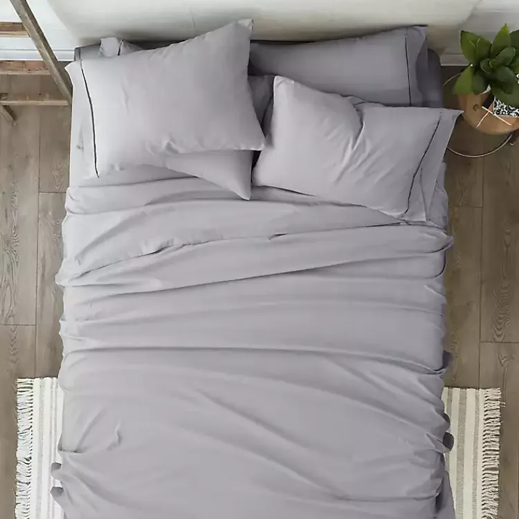 Kirklands Home Light Ultra Soft 4-pc. Twin XL Sheet Set Gray Outlet