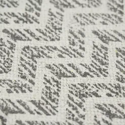 Kirklands Home Lilia Gray Geo Stripe Flatweave Runner, 2x8 Clearance