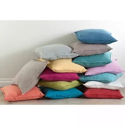 Pillows>Kirklands Home Lime Fringed Edge Pillow Green