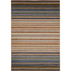 Kirklands Home Linear Seaside Outdoor Area Rug, 7x10 Multi Best