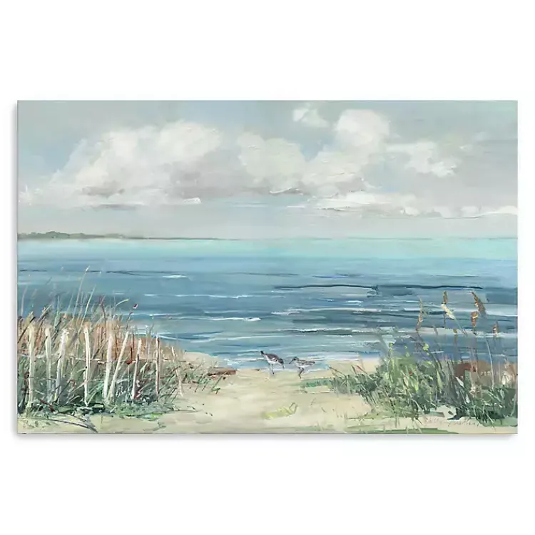 Kirklands Home Lively Cove Canvas Art Print, 36x24 in. Blue Discount