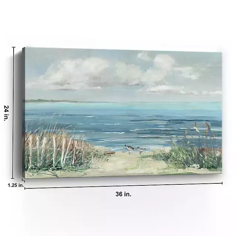 Kirklands Home Lively Cove Canvas Art Print, 36x24 in. Blue Discount