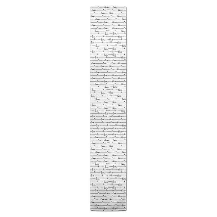 Kirklands Home Love Script Pattern Table Runner, 72 in. Discount