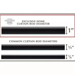 Kirklands Home Matte Duke Curtain Rod, 72 in. Black Sale