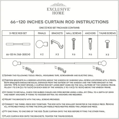 Kirklands Home Matte Nickel Stacked Cylinder Curtain Rod, 120 in. Clearance