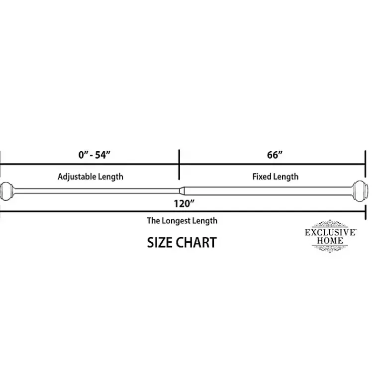 Kirklands Home Matte Duke Curtain Rod, 120 in. Silver Online