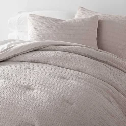 Kirklands Home Mauve Waffle Ultra-Soft 3-pc. Twin Comforter Set Pink Outlet