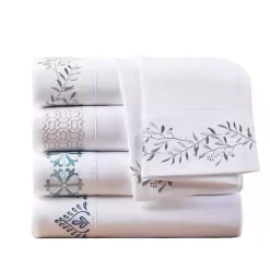 Kirklands Home Medallion Hem Microfiber 4-pc. Full Sheet Set Sale