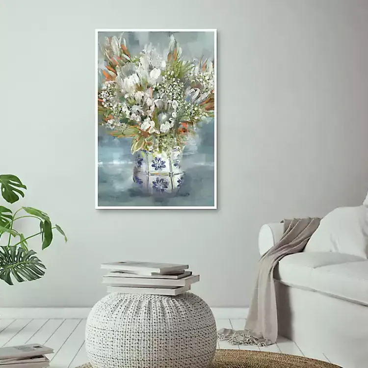 Kirklands Home Mediterranean Bouquet I Framed Canvas Art Print Sale