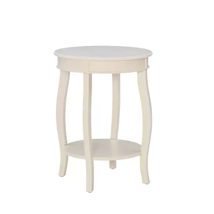 Kirklands Home Merryweather Off White Accent Table Ivory Sale