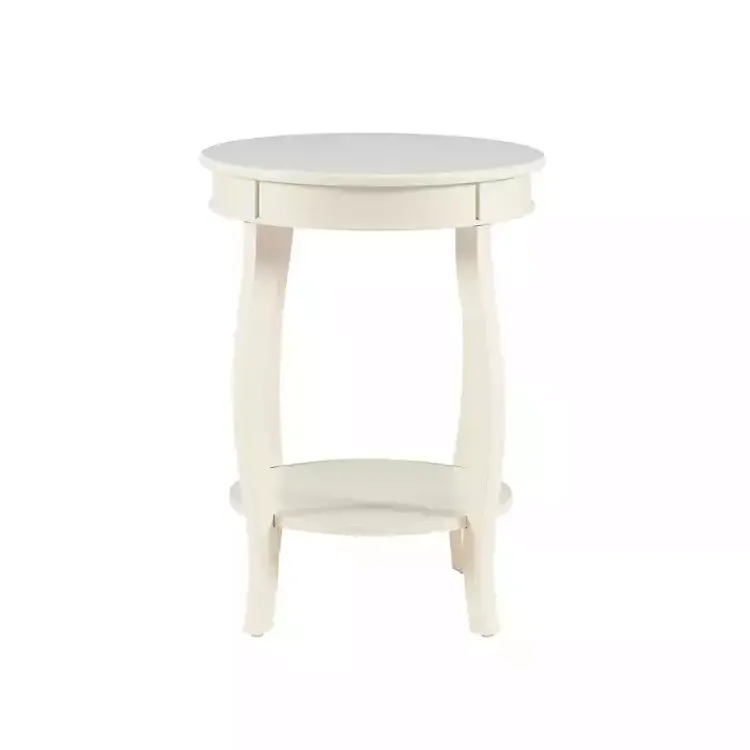 Kirklands Home Merryweather Off White Accent Table Ivory Sale