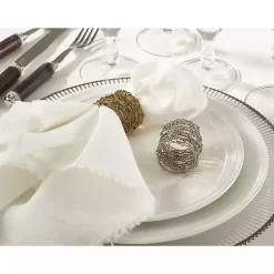 Kirklands Home Metallic Gold Wire Napkin Rings, Set of 4 Clearance