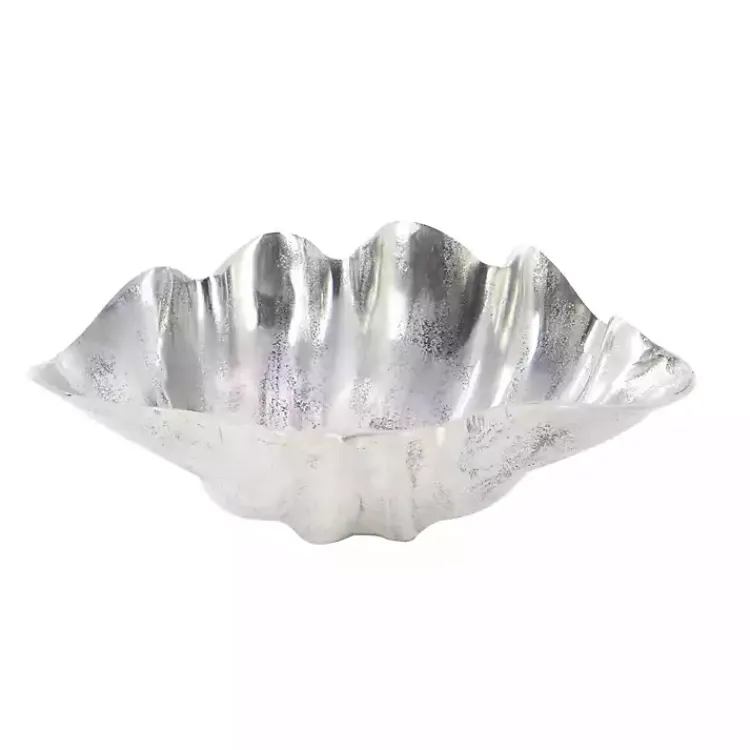 Decorative Bowls & Jars>Kirklands Home Metallic Shell Bowl Silver