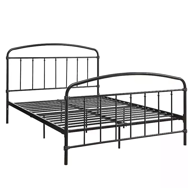 Kirklands Home Midnight Vintage Arch Queen Bed Frame Black New