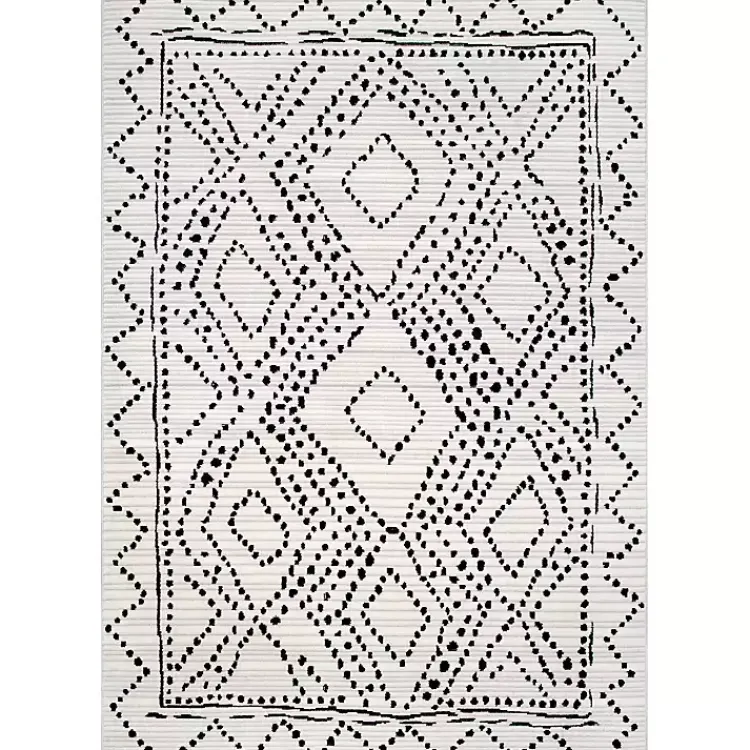 Kirklands Home Millie Dotted Diamond Area Rug, 8x10 Online