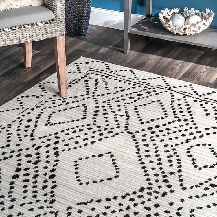 Kirklands Home Millie Dotted Diamond Area Rug, 8x10 Online