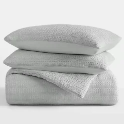 Kirklands Home Mist Waffle Ultra-Soft 3-pc. Queen Comforter Set Green Clearance