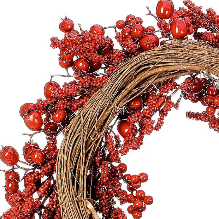 Christmas Wreaths>Kirklands Home Mixed Berry Wreath Red