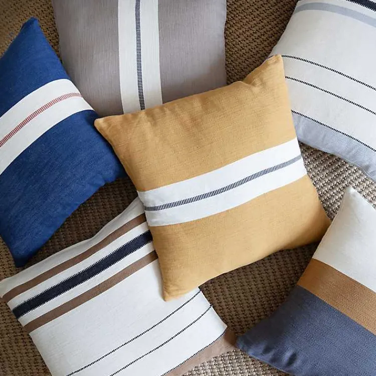 Pillows>Kirklands Home Modern Neutral Stripe Pillow