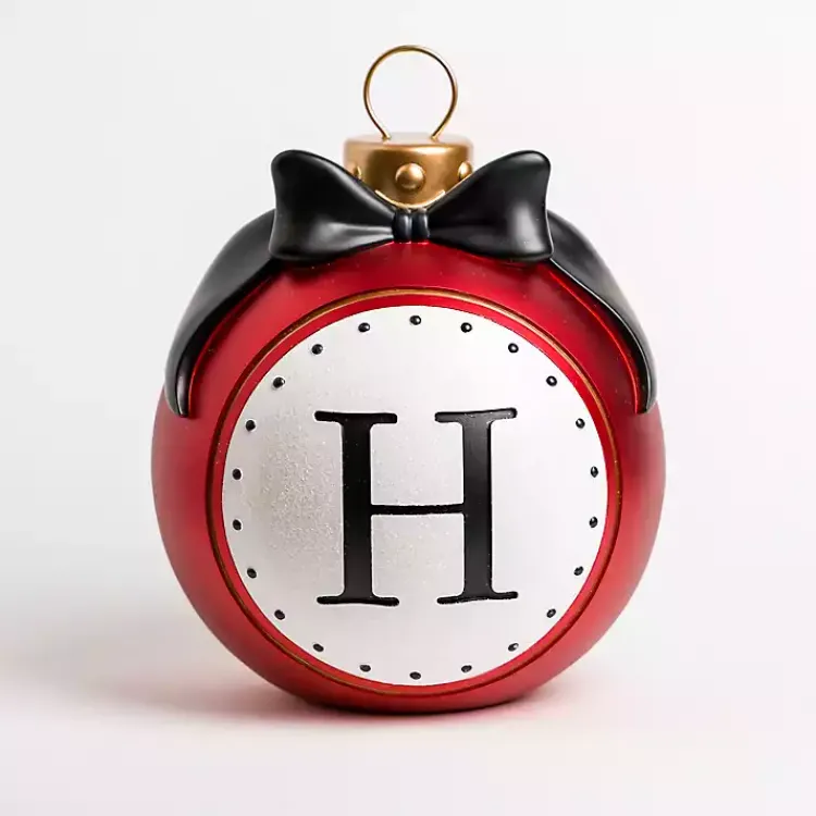 Monogram Seasonal Decor>Kirklands Home Monogram H Outdoor Christmas Ornament