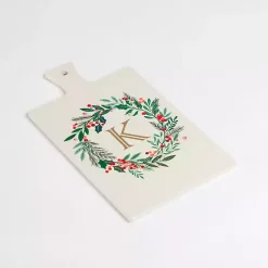 Kirklands Home Monogram K Christmas Wreath Serving Board Online