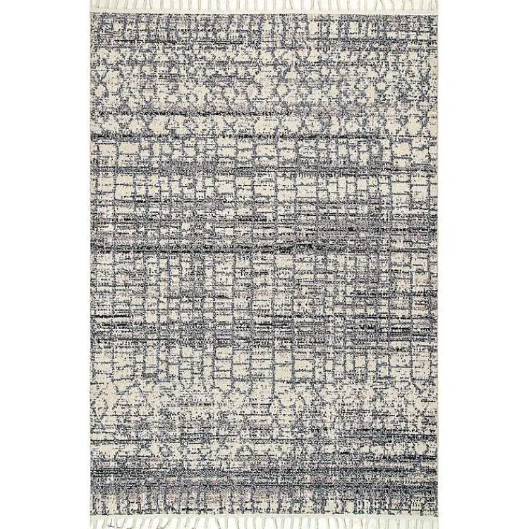 Kirklands Home Moroccan Tassel Area Rug, 5x8 Gray Discount