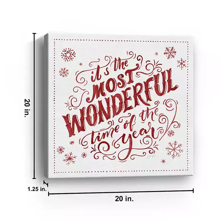 Christmas Art & Wall Decor>Kirklands Home Most Wonderful Time Christmas Wall Plaque