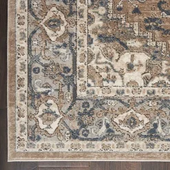 Kirklands Home Multicolor Nadia Medallion Area Rug, 8x10 Gray Discount