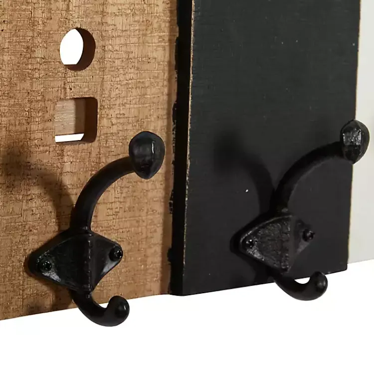 Kirklands Home Multicolor Wood Building Wall Hooks