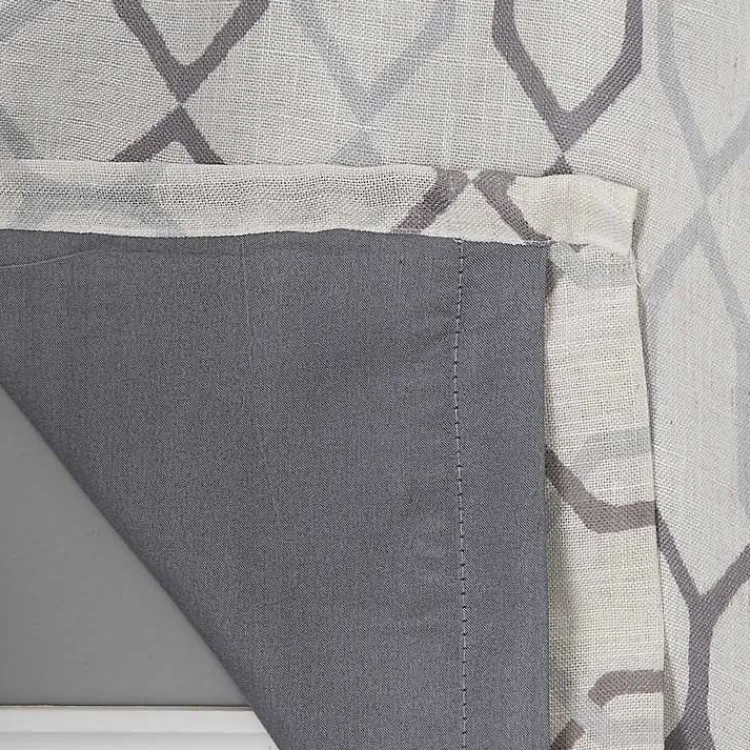 Kirklands Home Mushroom Interlock Single Curtain Panel, 84 in. Clearance