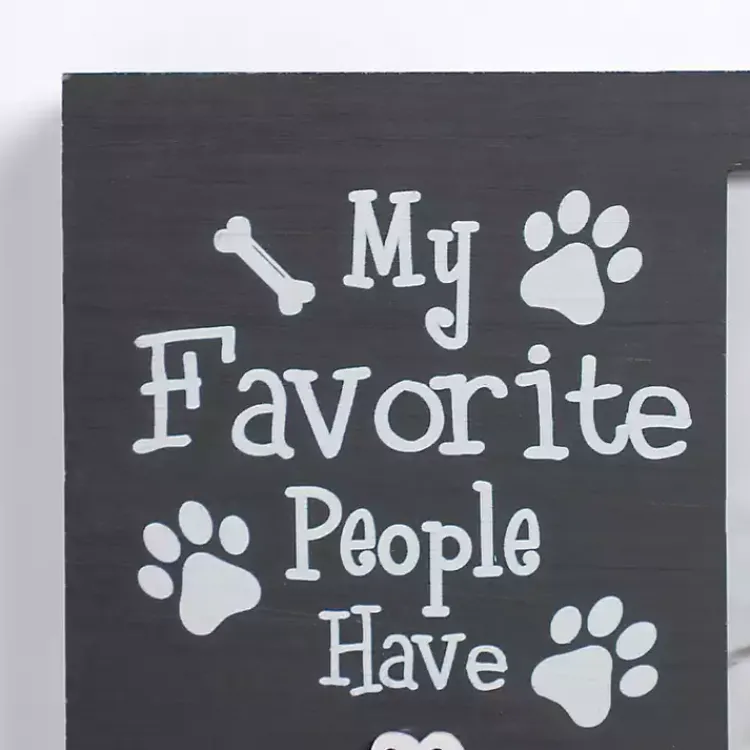 Picture Frames>Kirklands Home My Favorite People Have Paws Black Picture Frame