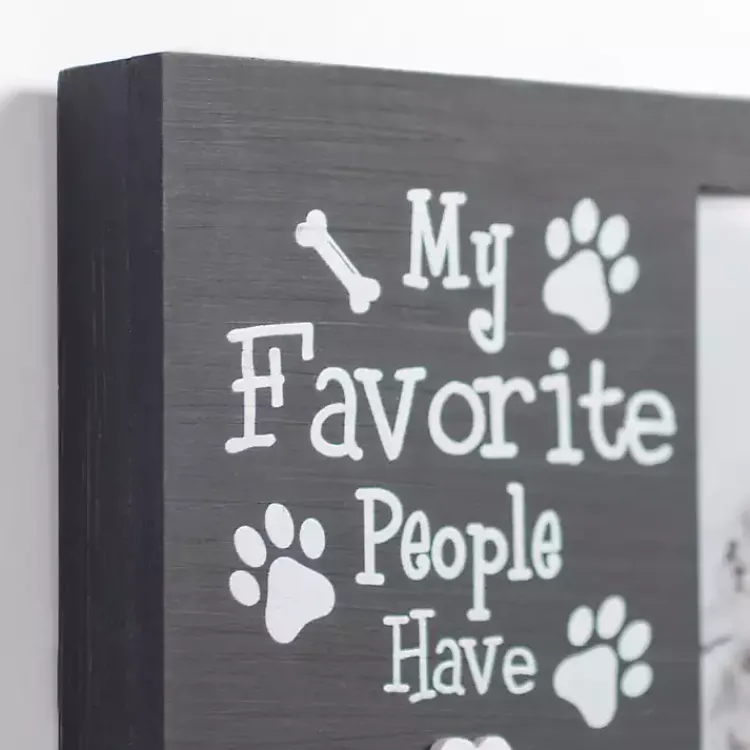 Picture Frames>Kirklands Home My Favorite People Have Paws Black Picture Frame